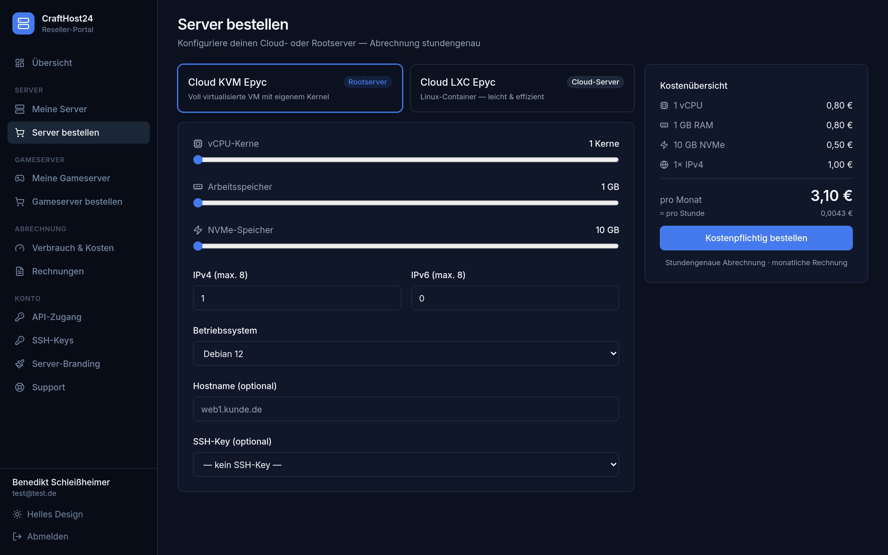Server-Konfigurator